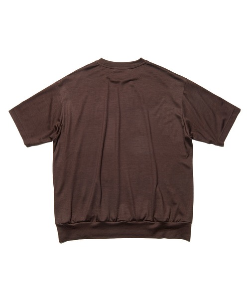 SOPHNET.(ソフネット)の「WASHABLE WOOL S/S TOP(Tシャツ/カットソー・メンズ・グリーン/ブラウン/ライトグレー/ブラック・4/3/2/5/1)」の13枚目の写真