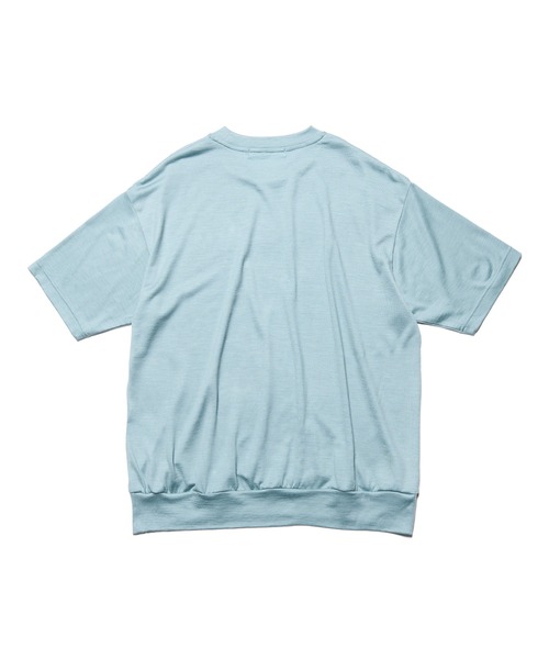 SOPHNET.(ソフネット)の「WASHABLE WOOL S/S TOP(Tシャツ/カットソー・メンズ・グリーン/ブラウン/ライトグレー/ブラック・4/3/2/5/1)」の7枚目の写真
