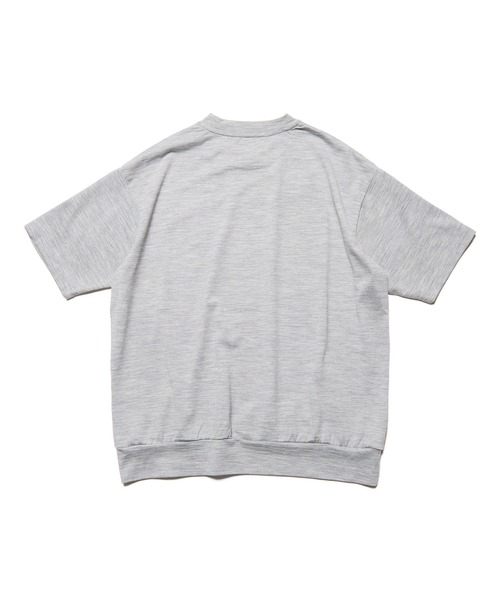 SOPHNET.(ソフネット)の「WASHABLE WOOL S/S TOP(Tシャツ/カットソー・メンズ・グリーン/ブラウン/ライトグレー/ブラック・4/3/2/5/1)」の9枚目の写真