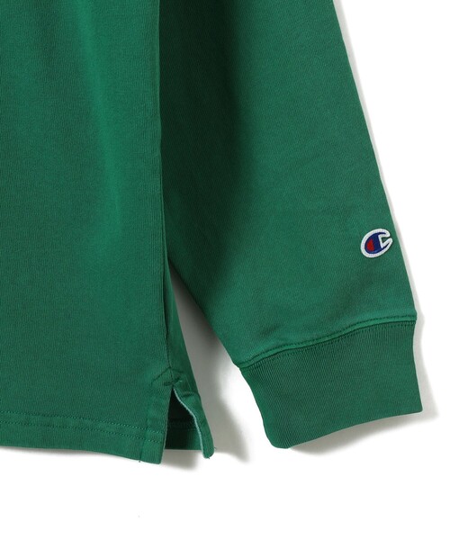 Champion(チャンピオン)の「【別注】Champion / Rugger Shirt(ポロシャツ・メンズ・グリーン/ブラック・L/M/S/XL)」の5枚目の写真