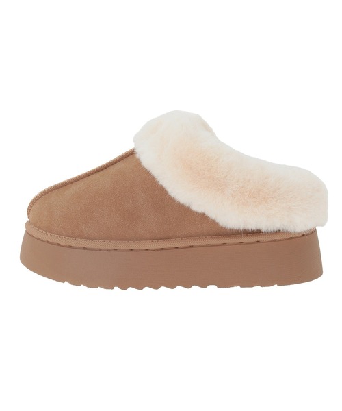 Green　Parks（グリーンパークス）の「・minia フェイクムートンスリッポン（ブーツ・レディース・グレー/ブラウン/キャメル・M/L）」の8枚目の写真