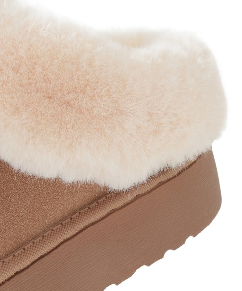 Green　Parks（グリーンパークス）の「・minia フェイクムートンスリッポン（ブーツ・レディース・グレー/ブラウン/キャメル・M/L）」の11枚目の写真