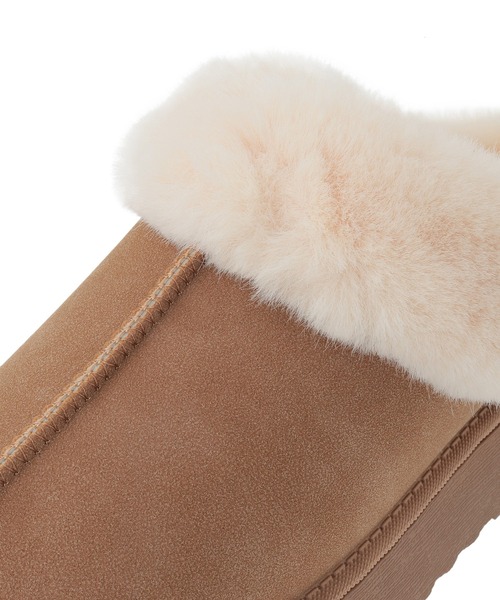 Green　Parks（グリーンパークス）の「・minia フェイクムートンスリッポン（ブーツ・レディース・グレー/ブラウン/キャメル・M/L）」の12枚目の写真