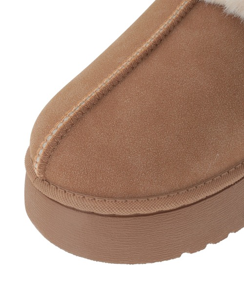 Green　Parks（グリーンパークス）の「・minia フェイクムートンスリッポン（ブーツ・レディース・グレー/ブラウン/キャメル・M/L）」の13枚目の写真