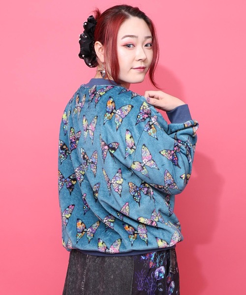 ScoLar（スカラー）の「153780：3柄展開両面フランネルプルオーバー（Tシャツ/カットソー・レディース・オレンジ/ブラック/ブルー・M）」の7枚目の写真