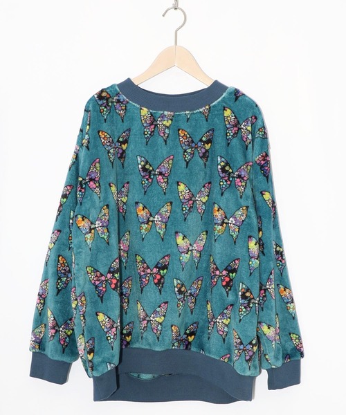 ScoLar（スカラー）の「153780：3柄展開両面フランネルプルオーバー（Tシャツ/カットソー・レディース・オレンジ/ブラック/ブルー・M）」の16枚目の写真