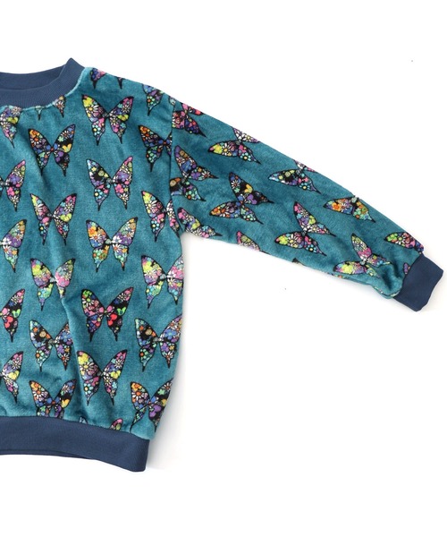 ScoLar（スカラー）の「153780：3柄展開両面フランネルプルオーバー（Tシャツ/カットソー・レディース・オレンジ/ブラック/ブルー・M）」の21枚目の写真