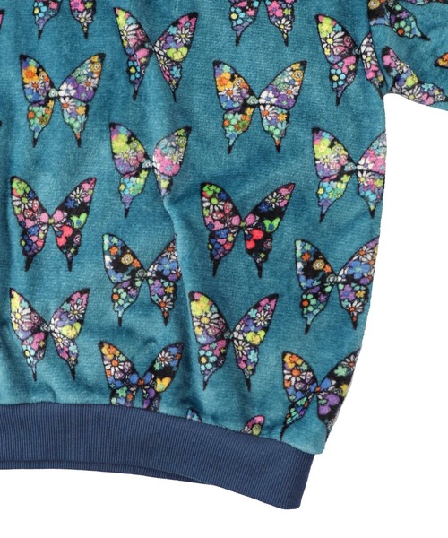 ScoLar（スカラー）の「153780：3柄展開両面フランネルプルオーバー（Tシャツ/カットソー・レディース・オレンジ/ブラック/ブルー・M）」の22枚目の写真