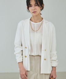 qualite | ニットテーラードジャケット/オフィスカジュアル/春服(テーラードジャケット)