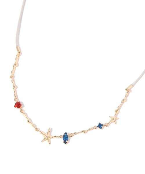 niko and...(ニコアンド)の「スターコードMIXネックレス(ネックレス・レディース・グレー/イエロー・0)」の1枚目の写真