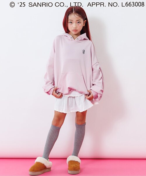 sanrio(サンリオ)の「【ハローキティ】BIGフーディ(パーカー・キッズ・グレー/オフホワイト/ピンク・XX-SMALL/X-SMALL/SMALL/MEDIUM)」の11枚目の写真