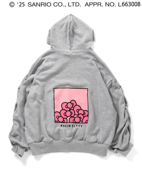 sanrio(サンリオ)の「【ハローキティ】BIGフーディ(パーカー・キッズ・グレー/オフホワイト/ピンク・XX-SMALL/X-SMALL/SMALL/MEDIUM)」の22枚目の写真