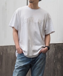 G-STAR | Sunfaded Applique Loose T-Shirt/ヴィンテージライクサンフェード加工アップリケロゴルーズTシャツ(Tシャツ/カットソー)