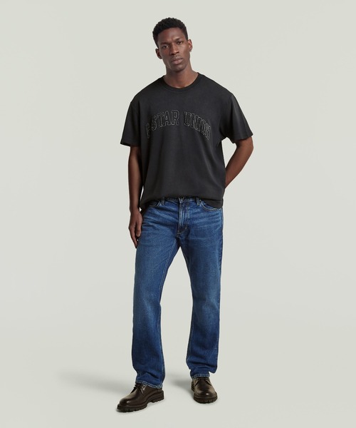 G-STAR(ジースター)の「Sunfaded Applique Loose T-Shirt/ヴィンテージライクサンフェード加工アップリケロゴルーズTシャツ(Tシャツ/カットソー・メンズ・ブラック/ホワイト・XX-LARGE/X-LARGE/LARGE/MEDIUM/SMALL/X-SMALL/XX-SMALL)」の13枚目の写真