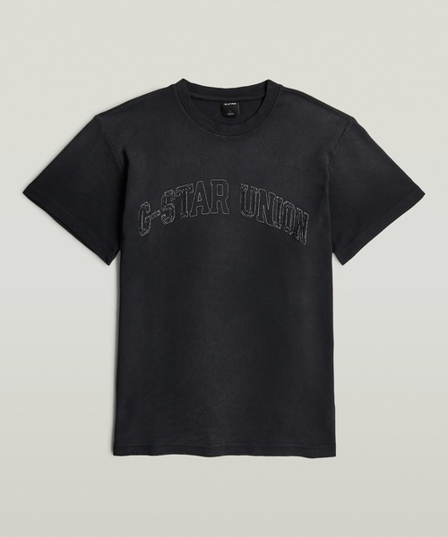 G-STAR(ジースター)の「Sunfaded Applique Loose T-Shirt/ヴィンテージライクサンフェード加工アップリケロゴルーズTシャツ(Tシャツ/カットソー・メンズ・ブラック/ホワイト・XX-LARGE/X-LARGE/LARGE/MEDIUM/SMALL/X-SMALL/XX-SMALL)」の13枚目の写真