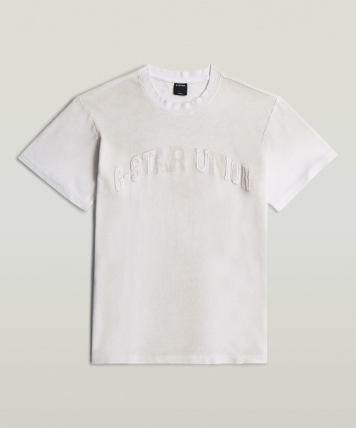 G-STAR(ジースター)の「Sunfaded Applique Loose T-Shirt/ヴィンテージライクサンフェード加工アップリケロゴルーズTシャツ(Tシャツ/カットソー・メンズ・ブラック/ホワイト・XX-LARGE/X-LARGE/LARGE/MEDIUM/SMALL/X-SMALL/XX-SMALL)」の14枚目の写真