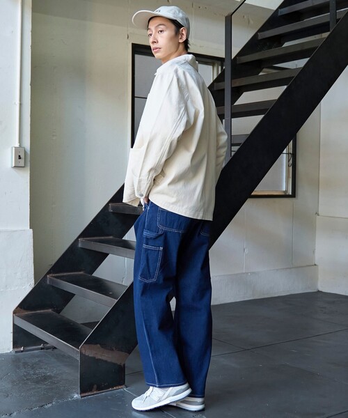 SMITH'S(スミス)の「SMITH’S(スミス)別注ワークジャケット(デニムジャケット・メンズ・ネイビー/オフホワイト/コバルトブルー・S/M/L/XL)」の18枚目の写真