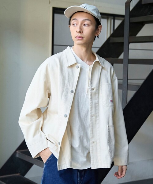 SMITH'S(スミス)の「SMITH’S(スミス)別注ワークジャケット(デニムジャケット・メンズ・ネイビー/オフホワイト/コバルトブルー・S/M/L/XL)」の19枚目の写真