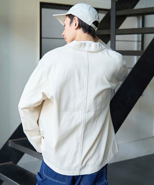 SMITH'S(スミス)の「SMITH’S(スミス)別注ワークジャケット(デニムジャケット・メンズ・ネイビー/オフホワイト/コバルトブルー・S/M/L/XL)」の20枚目の写真