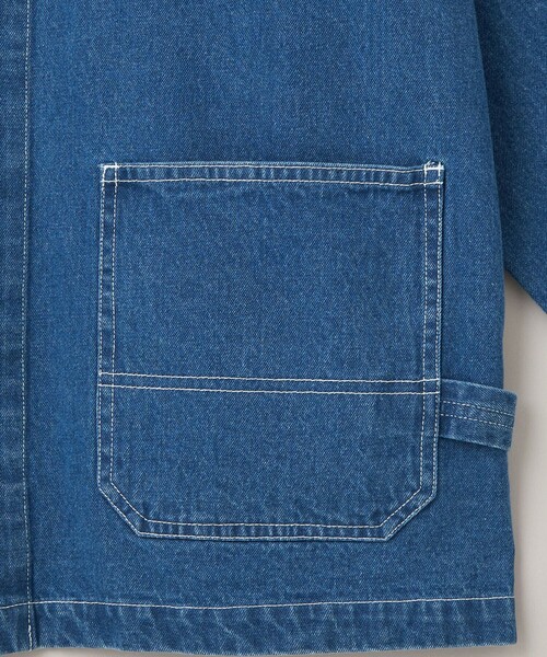 SMITH'S(スミス)の「SMITH’S(スミス)別注ワークジャケット(デニムジャケット・メンズ・ネイビー/オフホワイト/コバルトブルー・S/M/L/XL)」の8枚目の写真