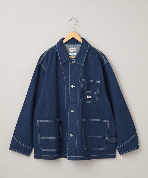 SMITH'S(スミス)の「SMITH’S(スミス)別注ワークジャケット(デニムジャケット・メンズ・ネイビー/オフホワイト/コバルトブルー・S/M/L/XL)」の14枚目の写真