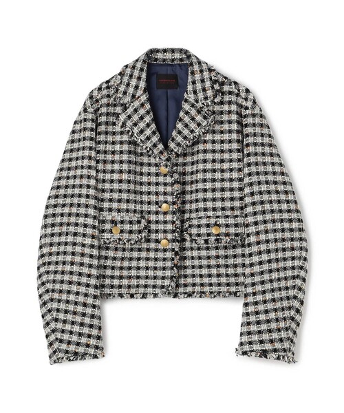 クロレギンガムチェック ショートジャケット（その他アウター