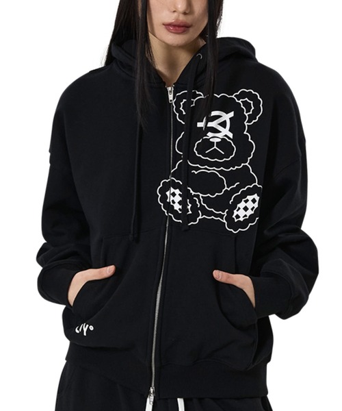 OY(オーワイ)の「『OY/オーワイ』BIG DOLLY HOODIE ZIP UP/ビッグドリージップアップパーカー(パーカー・レディース・ブラック・L/M)」の9枚目の写真