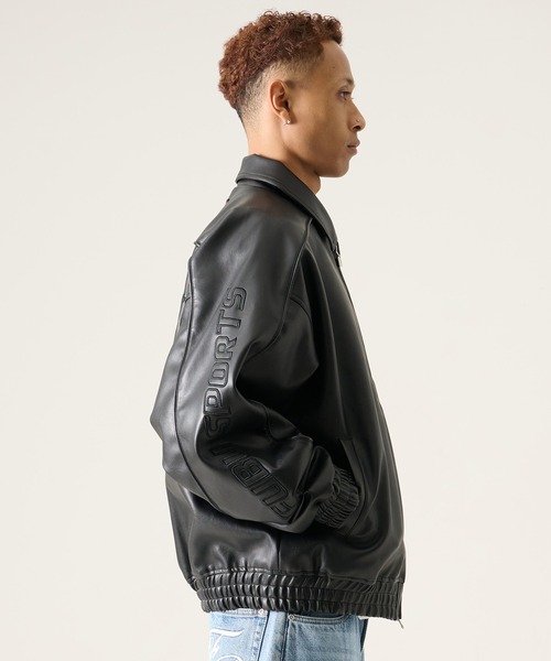 FUBU( フブ)の「FUBU フブ ブランド Faux Leather Jacket / フェイクレザージャケット PUレザー(ブルゾン・メンズ・ブラック/ブルー/グレー・M/L/XL/XXL)」の9枚目の写真