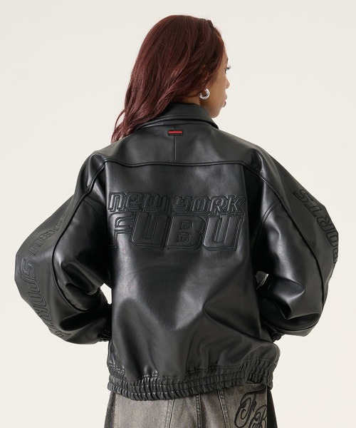 FUBU( フブ)の「FUBU フブ ブランド Faux Leather Jacket / フェイクレザージャケット PUレザー(ブルゾン・メンズ・ブラック/ブルー/グレー・M/L/XL/XXL)」の12枚目の写真