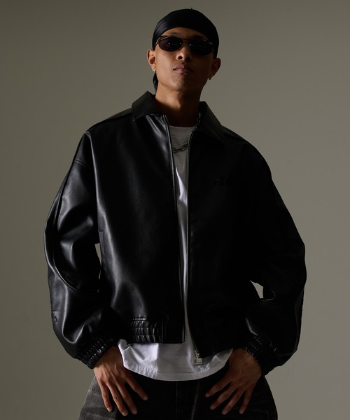 FUBU フブ ブランド Faux Leather Jacket / フェイクレザージャケット