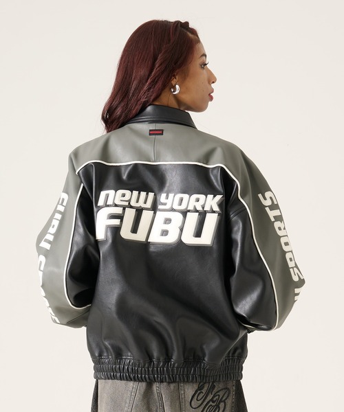 FUBU( フブ)の「FUBU フブ ブランド Faux Leather Jacket / フェイクレザージャケット PUレザー(ブルゾン・メンズ・ブラック/ブルー/グレー・M/L/XL/XXL)」の22枚目の写真