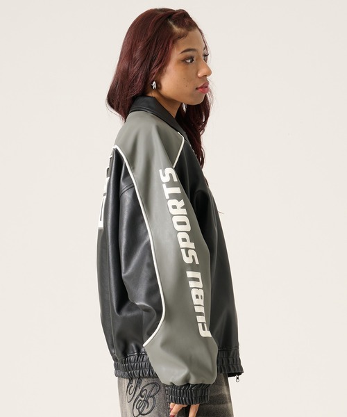 FUBU( フブ)の「FUBU フブ ブランド Faux Leather Jacket / フェイクレザージャケット PUレザー(ブルゾン・メンズ・ブラック/ブルー/グレー・M/L/XL/XXL)」の21枚目の写真