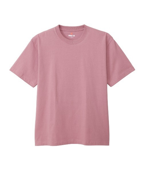 HANES(ヘインズ)の「【HANES/ヘインズ】BEEFY T-SHIRT 1P(Tシャツ/カットソー・メンズ・ダークグリーン/ブラック/ホワイト/ダークブラウン/インディゴブルー/プラム・S/M/XL/L)」の6枚目の写真