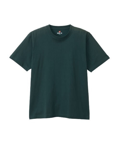 HANES(ヘインズ)の「【HANES/ヘインズ】BEEFY T-SHIRT 1P(Tシャツ/カットソー・メンズ・ダークグリーン/ブラック/ホワイト/ダークブラウン/インディゴブルー/プラム・S/M/XL/L)」の4枚目の写真