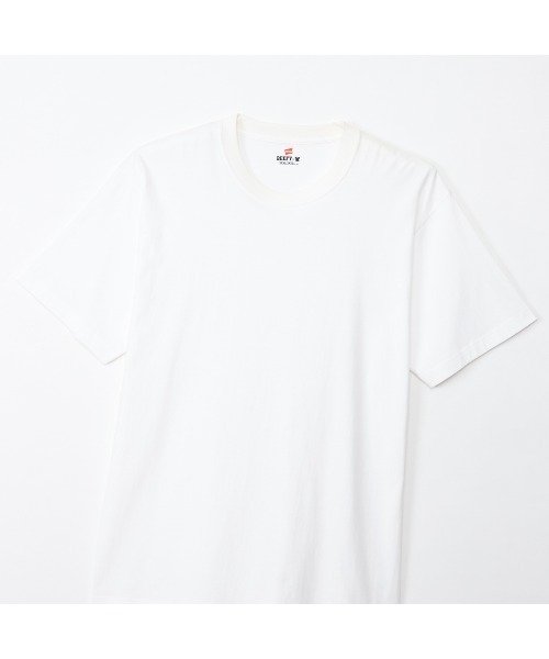 HANES(ヘインズ)の「【HANES/ヘインズ】BEEFY T-SHIRT 1P(Tシャツ/カットソー・メンズ・ダークグリーン/ブラック/ホワイト/ダークブラウン/インディゴブルー/プラム・S/M/XL/L)」の7枚目の写真