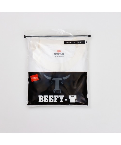 HANES(ヘインズ)の「【HANES/ヘインズ】BEEFY T-SHIRT 1P(Tシャツ/カットソー・メンズ・ダークグリーン/ブラック/ホワイト/ダークブラウン/インディゴブルー/プラム・S/M/XL/L)」の10枚目の写真