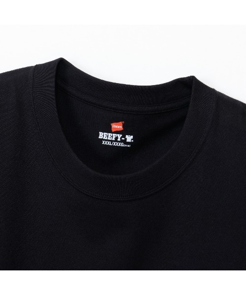 HANES(ヘインズ)の「【HANES/ヘインズ】BEEFY T-SHIRT 1P(Tシャツ/カットソー・メンズ・ダークグリーン/ブラック/ホワイト/ダークブラウン/インディゴブルー/プラム・S/M/XL/L)」の13枚目の写真