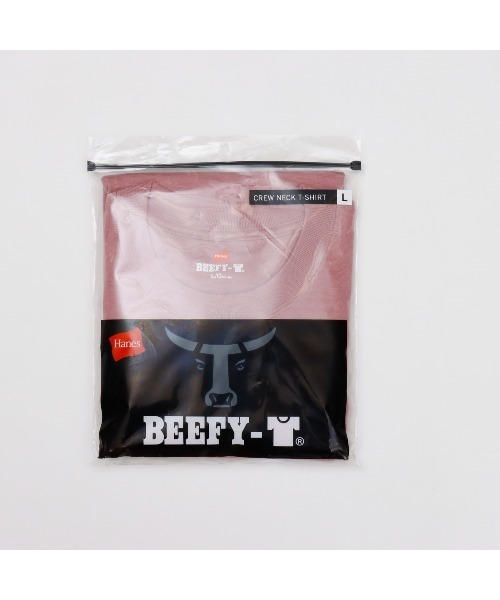 HANES(ヘインズ)の「【HANES/ヘインズ】BEEFY T-SHIRT 1P(Tシャツ/カットソー・メンズ・ダークグリーン/ブラック/ホワイト/ダークブラウン/インディゴブルー/プラム・S/M/XL/L)」の20枚目の写真