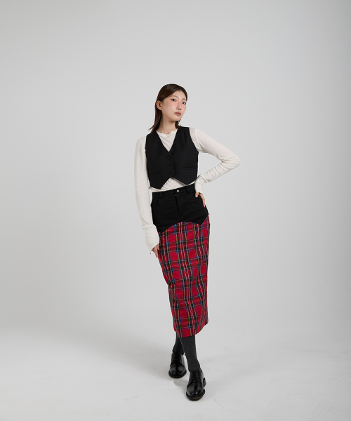 COTTONREBIRTHCLUB(コットンリバースクラブ)の「スタンダードフィットベスト(ブラック)(ベスト・レディース・その他・SMALL/MEDIUM)」の1枚目の写真