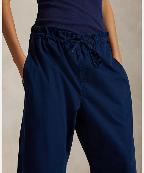 POLO RALPH LAUREN（ポロ ラルフ ローレン）の「コットン カーブド テーパード ドローストリング パンツ（その他パンツ・レディース・ネイビー系1・XXS/XS/S/M/L）」の5枚目の写真