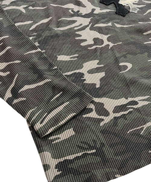SK8ER ROCK(スケーターロック)の「Double Cross Camouflage Henley Neck T-shirt ((khaki))(Tシャツ/カットソー・レディース・その他・ONE SIZE)」の6枚目の写真