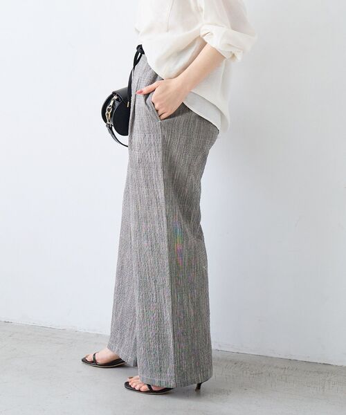 le.coeur blanc（ルクールブラン）の「グレンチェックスラブパンツ（その他パンツ・レディース・ブラウン系その他2/ブラック系その他・38/36）」の5枚目の写真