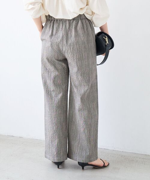 le.coeur blanc（ルクールブラン）の「グレンチェックスラブパンツ（その他パンツ・レディース・ブラウン系その他2/ブラック系その他・38/36）」の7枚目の写真