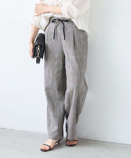 le.coeur blanc（ルクールブラン）の「グレンチェックスラブパンツ（その他パンツ・レディース・ブラウン系その他2/ブラック系その他・38/36）」の9枚目の写真