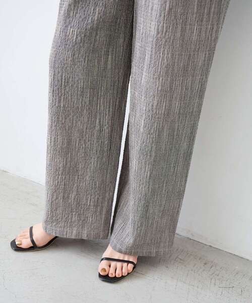 le.coeur blanc（ルクールブラン）の「グレンチェックスラブパンツ（その他パンツ・レディース・ブラウン系その他2/ブラック系その他・38/36）」の11枚目の写真