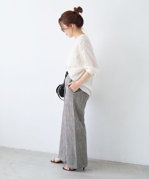 le.coeur blanc（ルクールブラン）の「グレンチェックスラブパンツ（その他パンツ・レディース・ブラウン系その他2/ブラック系その他・38/36）」の14枚目の写真