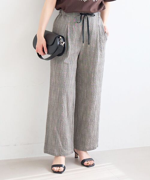 le.coeur blanc（ルクールブラン）の「グレンチェックスラブパンツ（その他パンツ・レディース・ブラウン系その他2/ブラック系その他・38/36）」の8枚目の写真