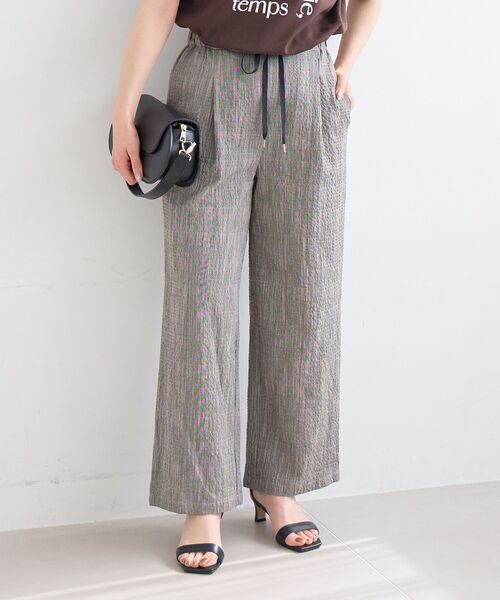 le.coeur blanc（ルクールブラン）の「グレンチェックスラブパンツ（その他パンツ・レディース・ブラウン系その他2/ブラック系その他・38/36）」の9枚目の写真