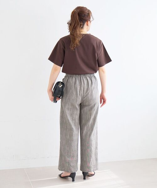 le.coeur blanc（ルクールブラン）の「グレンチェックスラブパンツ（その他パンツ・レディース・ブラウン系その他2/ブラック系その他・38/36）」の13枚目の写真