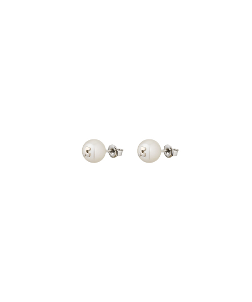 Rest&Recreation（レストアンドレクリエーション）の「LOGO PEARL EARRING - SILVER（ピアス（両耳用）・レディース・その他・S/M）」の2枚目の写真